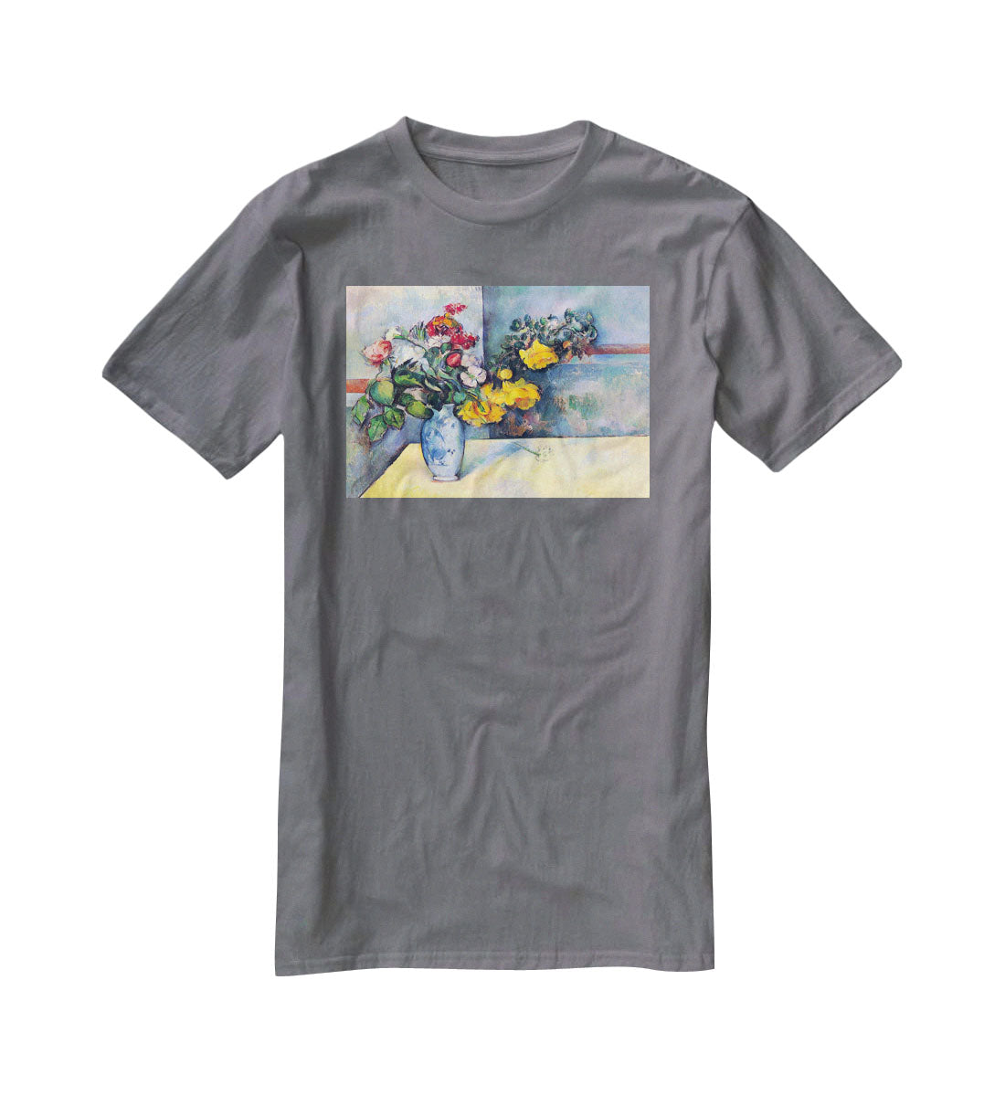 Still lifes flowers in a vase by Cezanne T-Shirt - Canvas Art Rocks - 3