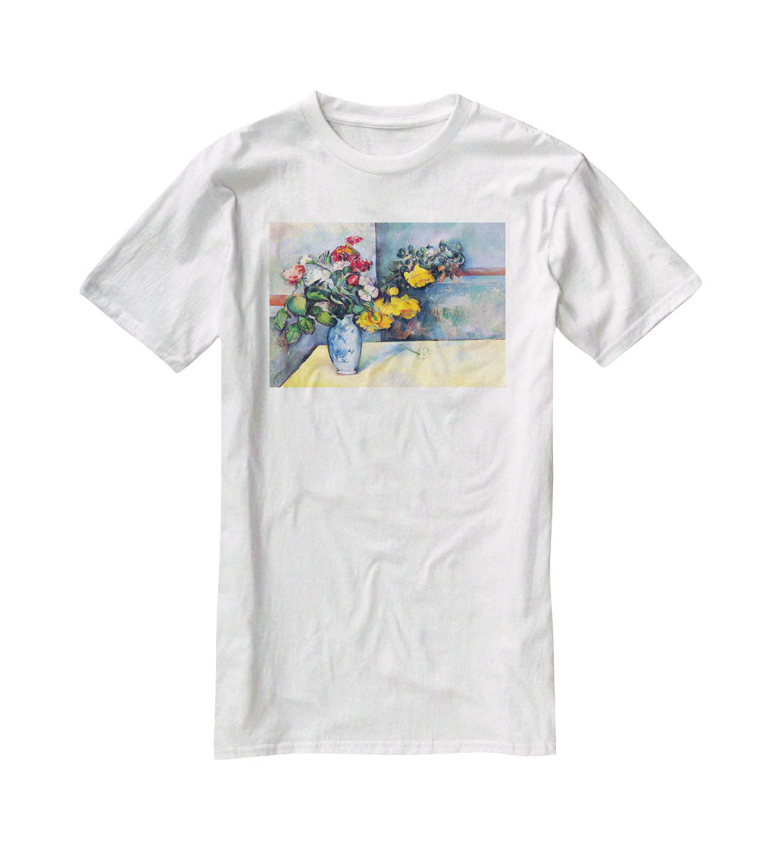 Still lifes flowers in a vase by Cezanne T-Shirt - Canvas Art Rocks - 5