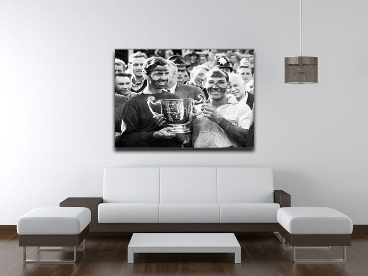 Stirling Moss and his Vanwall team mate Tony Brooks Canvas Print or Poster - Canvas Art Rocks - 4