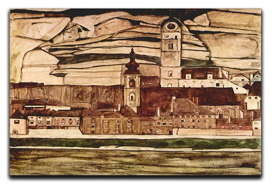 Stone on the Danube II by Egon Schiele Canvas Print or Poster - Canvas Art Rocks - 1