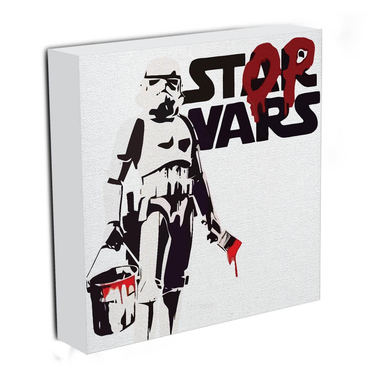 Banksy Stop Wars Star Wars Canvas Print & Poster - US Canvas Art Rocks