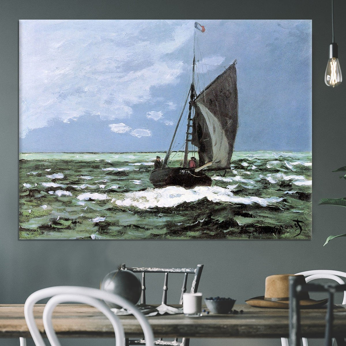 Storm by Monet Canvas Print or Poster