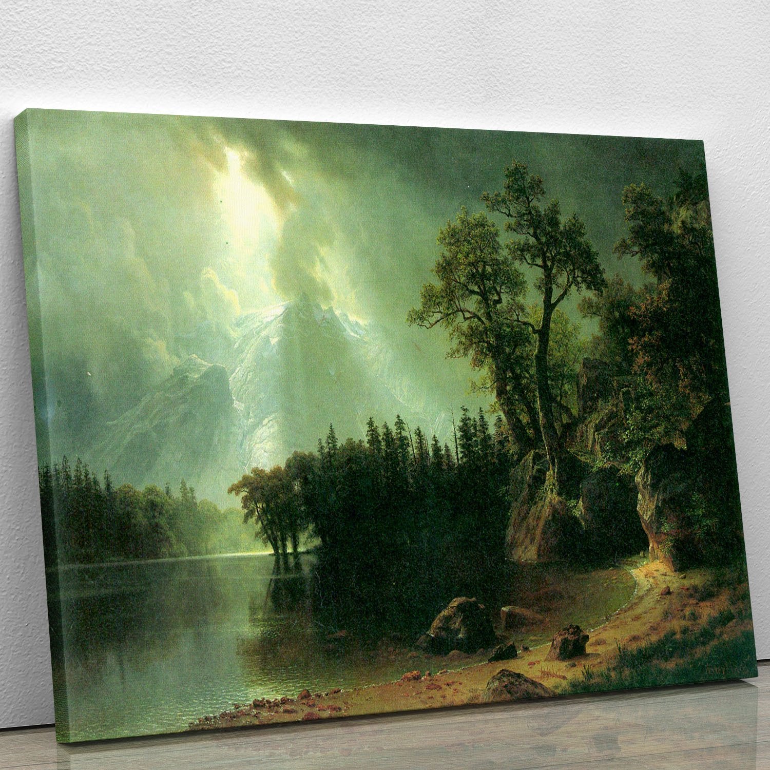 Storm over the Sierra Nevada by Bierstadt Canvas Print or Poster