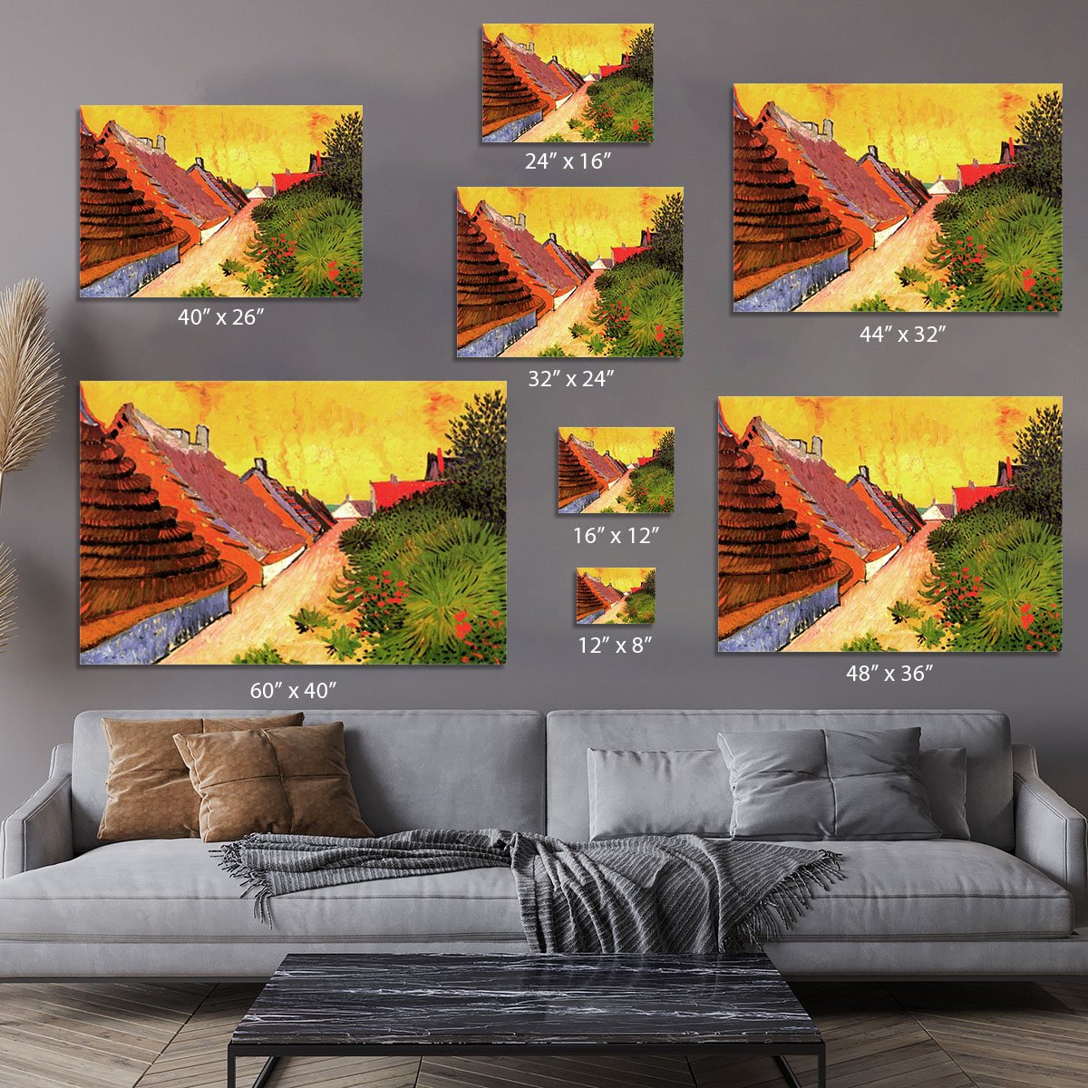Street in Saintes-Maries by Van Gogh Canvas Print or Poster