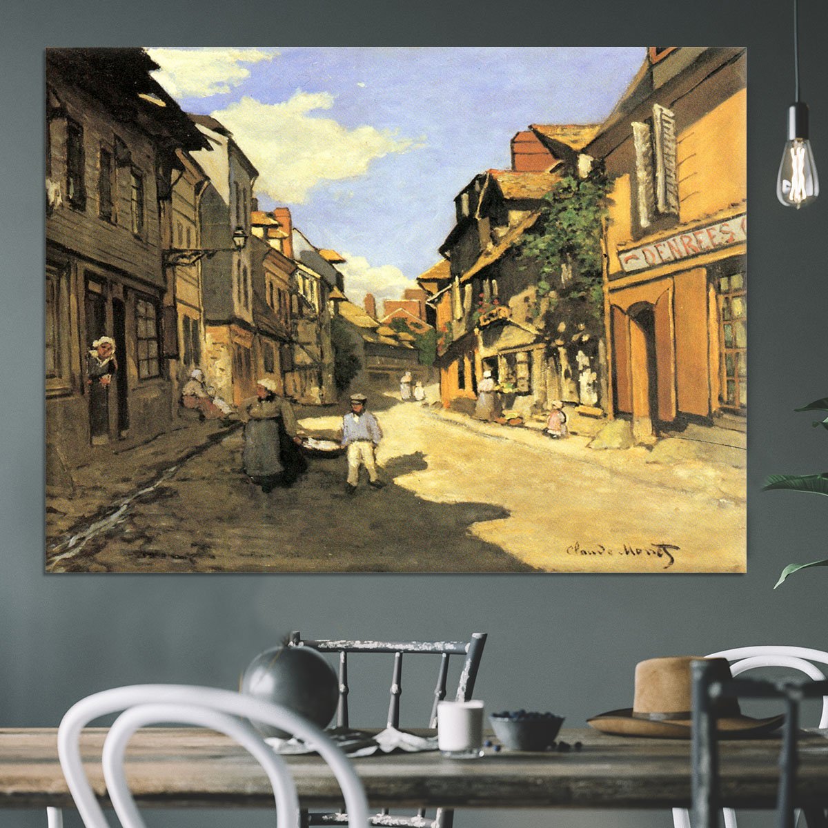 Street of Bavolle 2 by Monet Canvas Print or Poster
