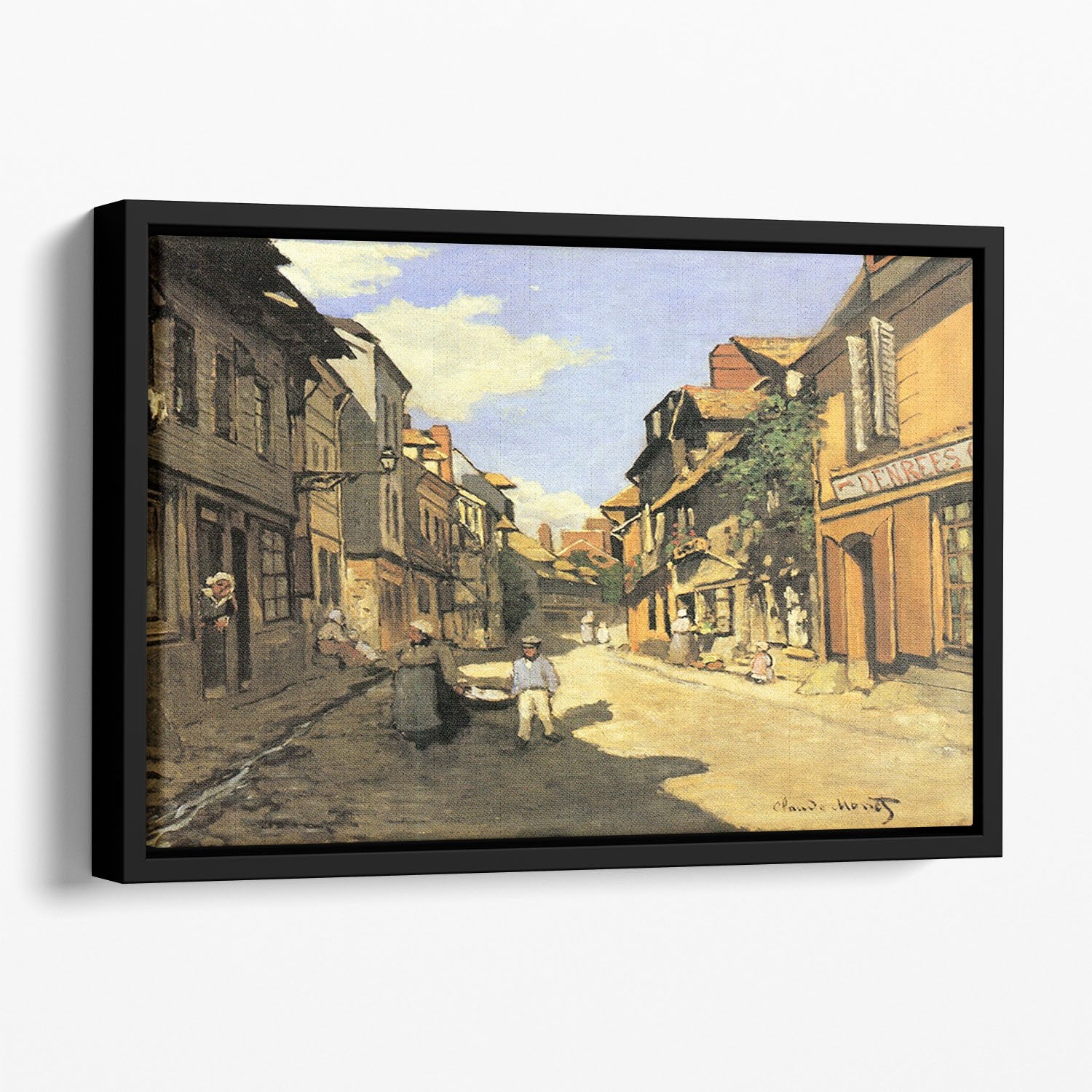 Street of Bavolle 2 by Monet Floating Framed Canvas