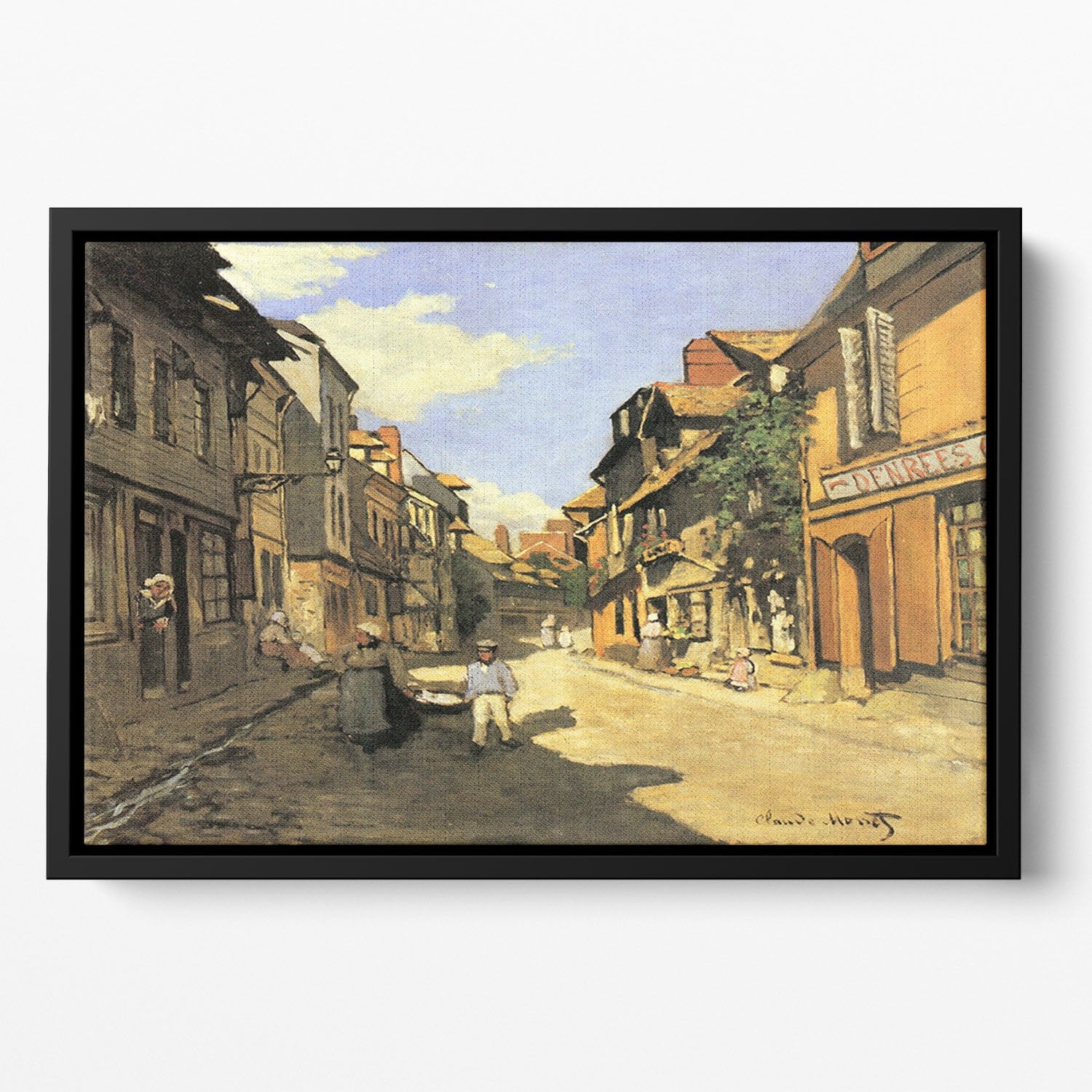 Street of Bavolle 2 by Monet Floating Framed Canvas
