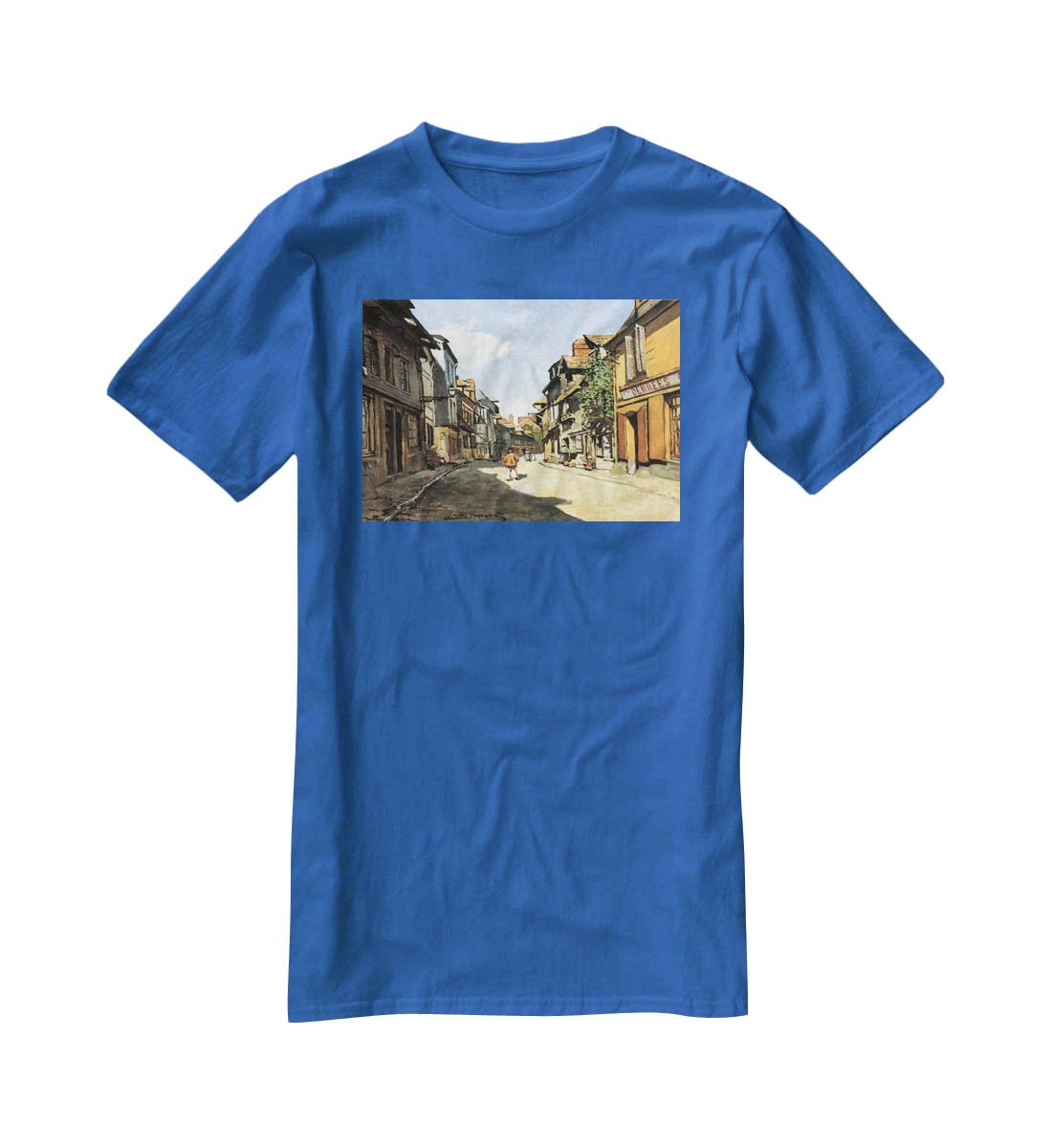 Street of Bavolle by Monet T-Shirt - Canvas Art Rocks - 2