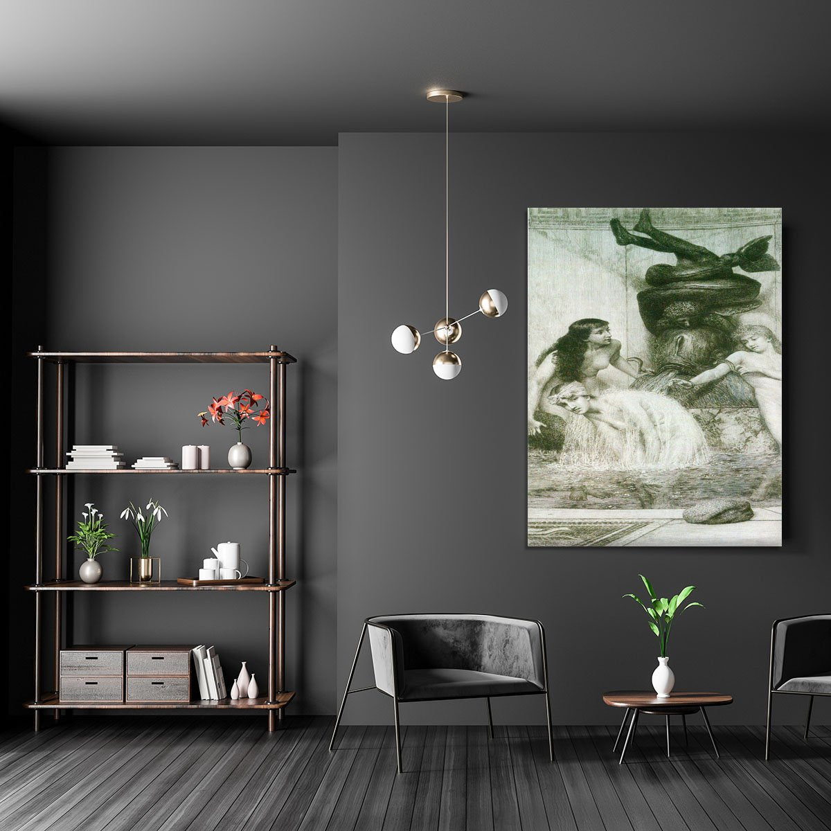 Strigilis and sponges 2 by Alma Tadema Canvas Print or Poster