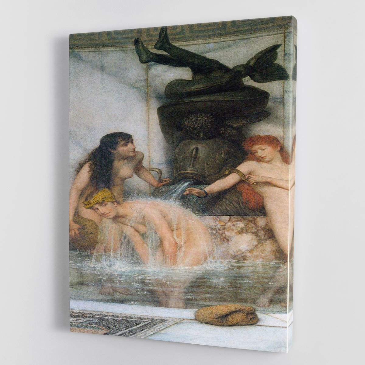Strigilis and sponges by Alma Tadema Canvas Print or Poster