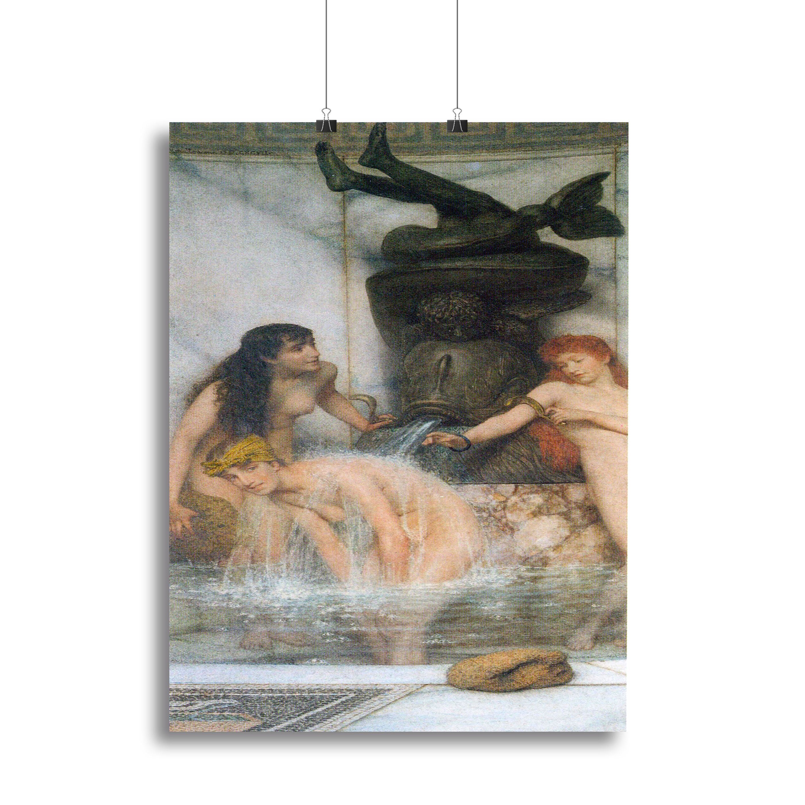 Strigilis and sponges by Alma Tadema Canvas Print or Poster