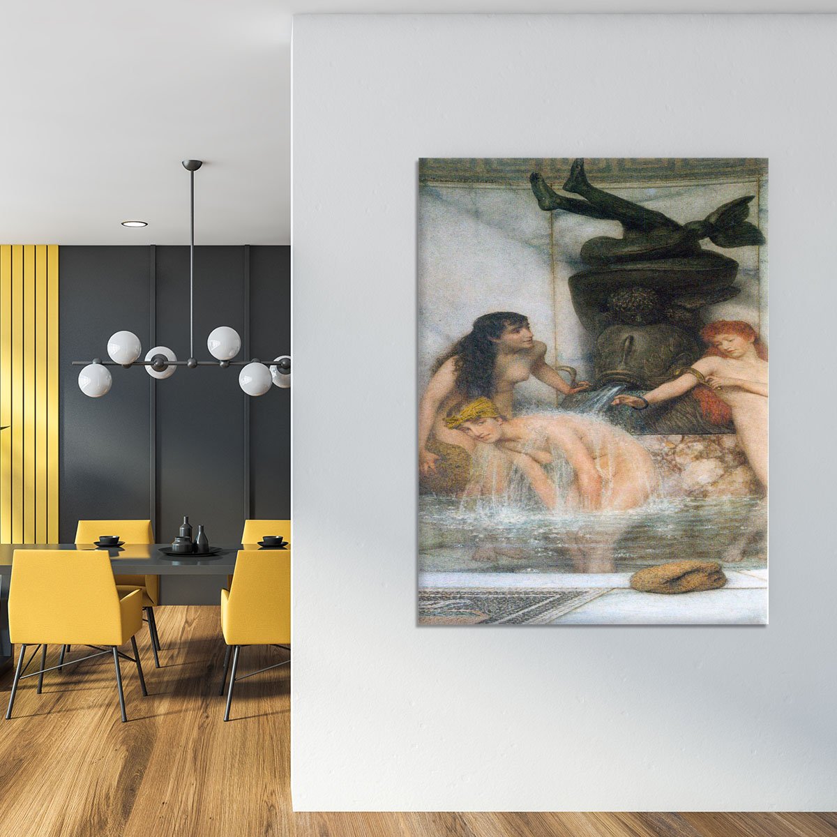 Strigilis and sponges by Alma Tadema Canvas Print or Poster