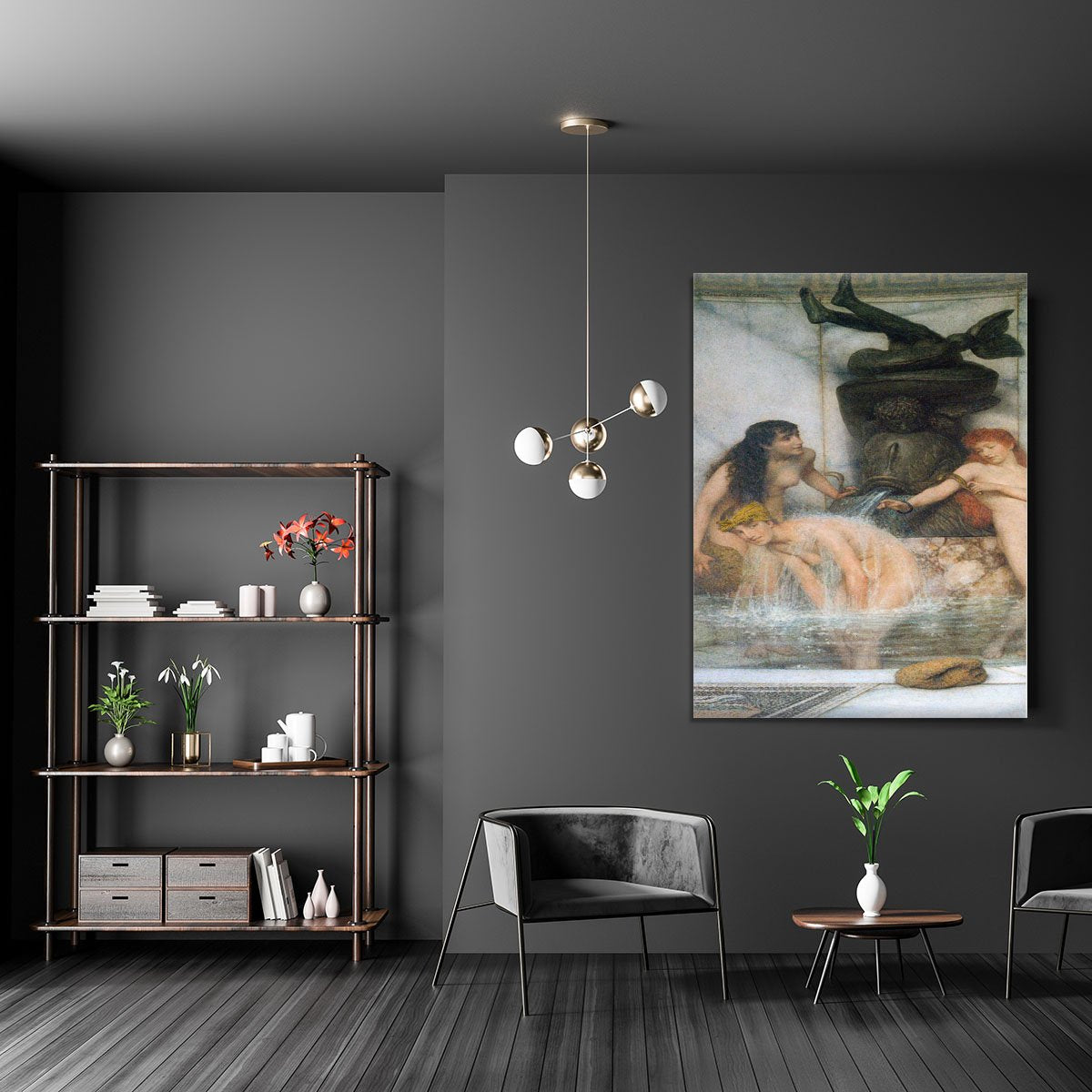 Strigilis and sponges by Alma Tadema Canvas Print or Poster