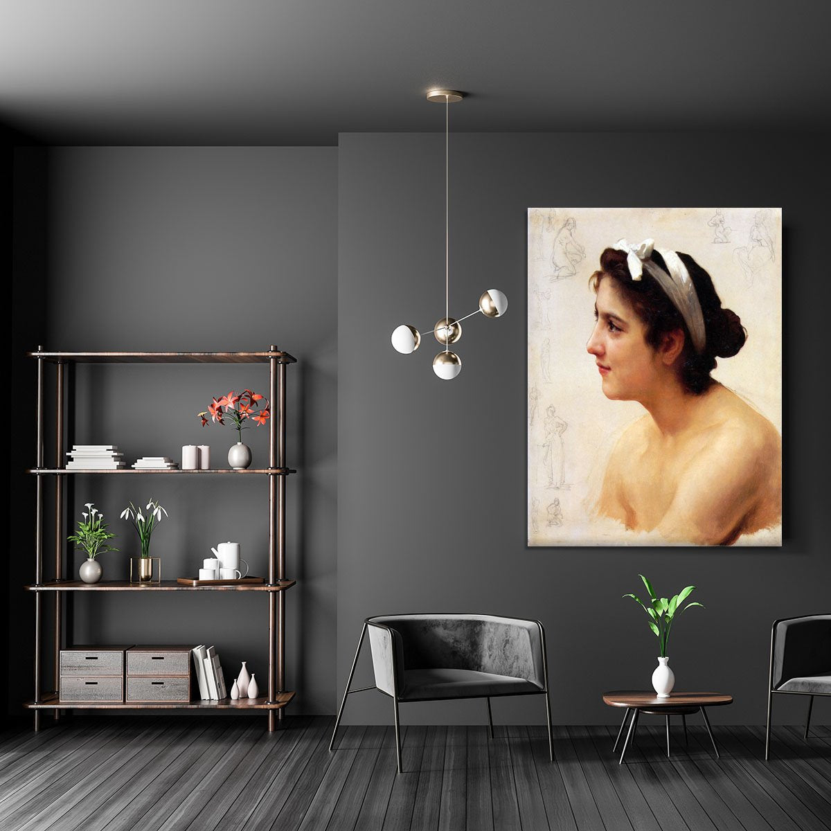 Study Of A Woman For Offering To Love By Bouguereau Canvas Print or Poster
