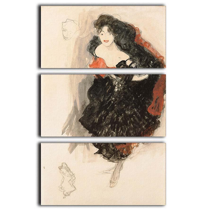 Study for Judith II by Klimt 3 Split Panel Canvas Print - Canvas Art Rocks - 1