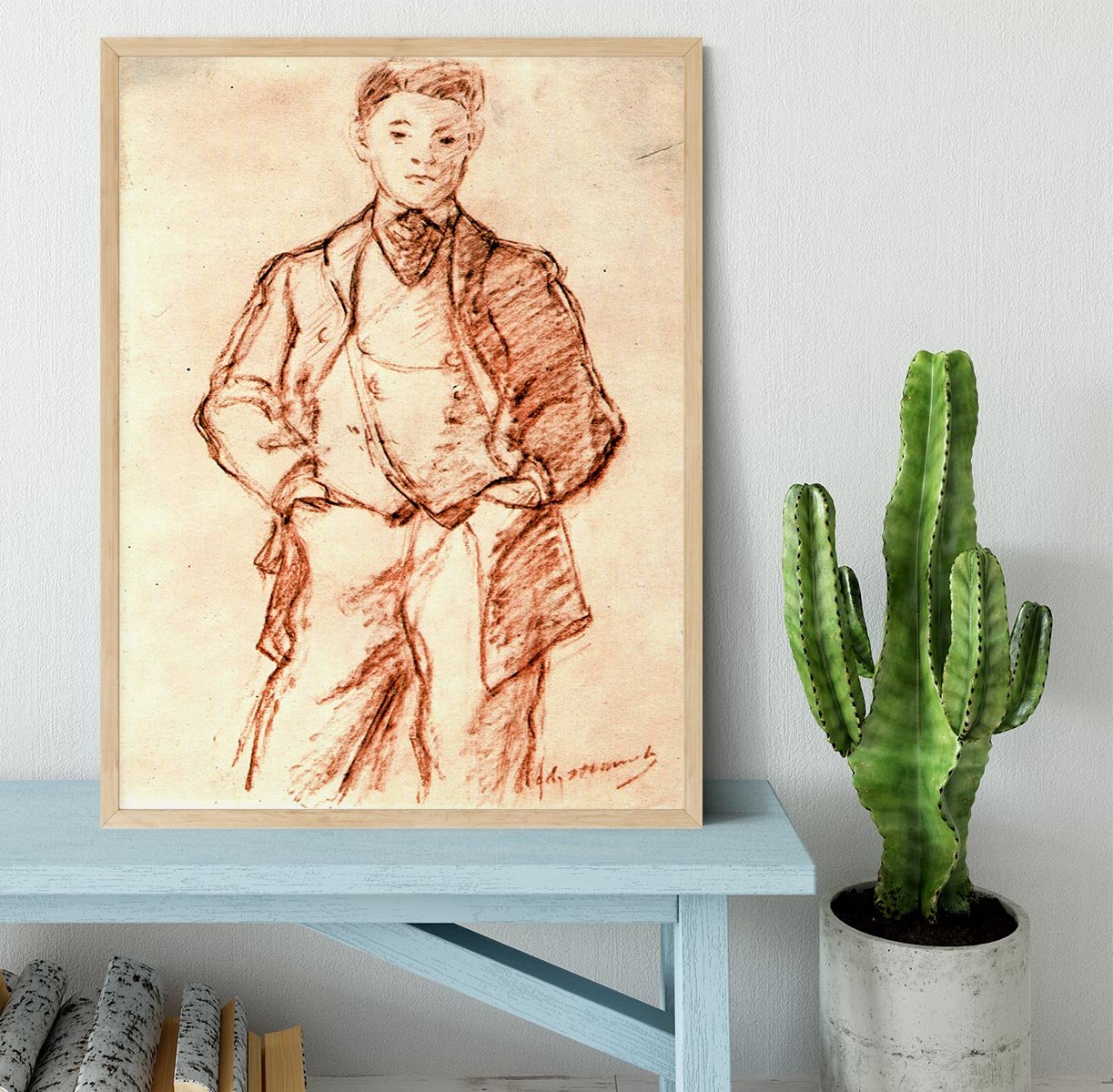 Study of a boy by Manet Framed Print - Canvas Art Rocks - 4