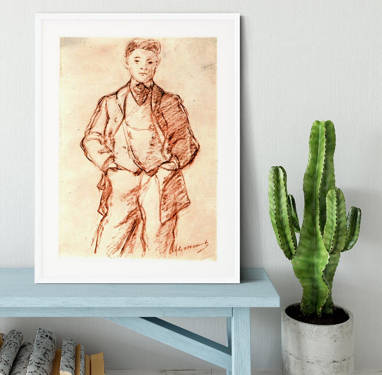 Study of a boy by Manet Framed Print - Canvas Art Rocks - 5