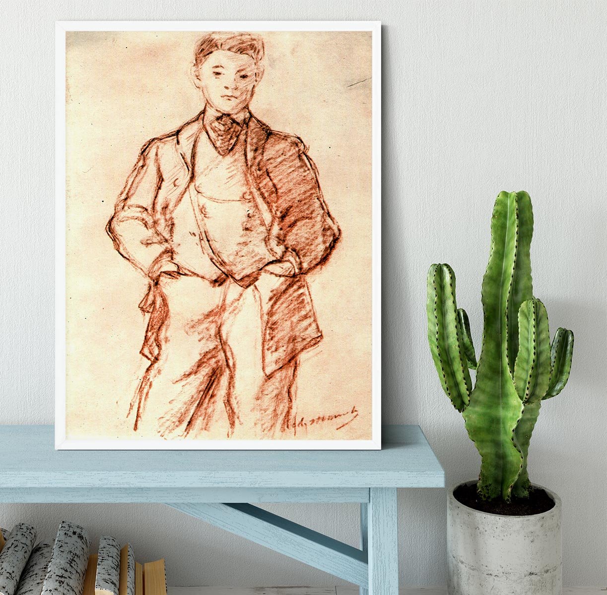 Study of a boy by Manet Framed Print - Canvas Art Rocks -6