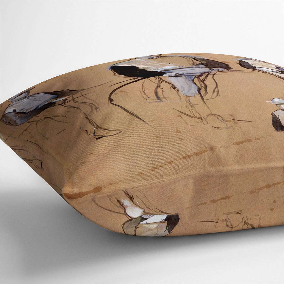 Study with four jockeys by Degas Cushion