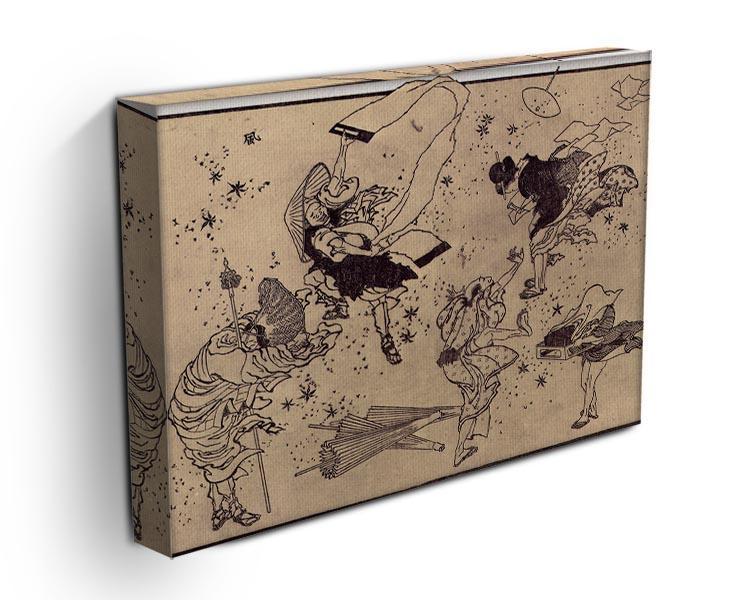 Sudden Wind by Hokusai Canvas Print or Poster - Canvas Art Rocks - 3