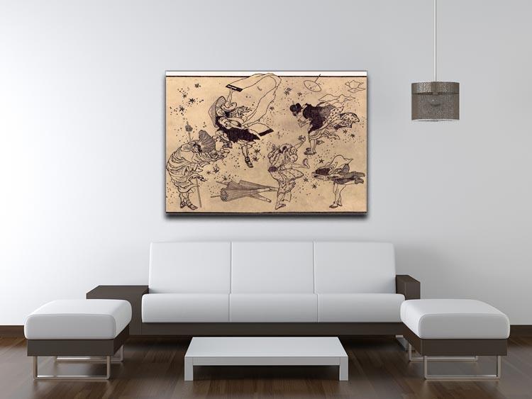 Sudden Wind by Hokusai Canvas Print or Poster - Canvas Art Rocks - 4