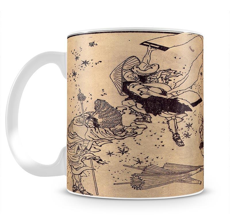 Sudden Wind by Hokusai Mug - Canvas Art Rocks - 2