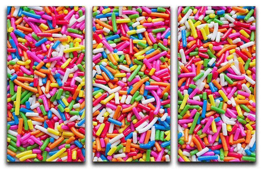 Sugar sprinkle dots 3 Split Panel Canvas Print - Canvas Art Rocks - 1
