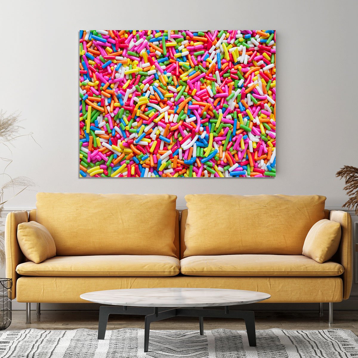 Sugar sprinkle dots Canvas Print or Poster