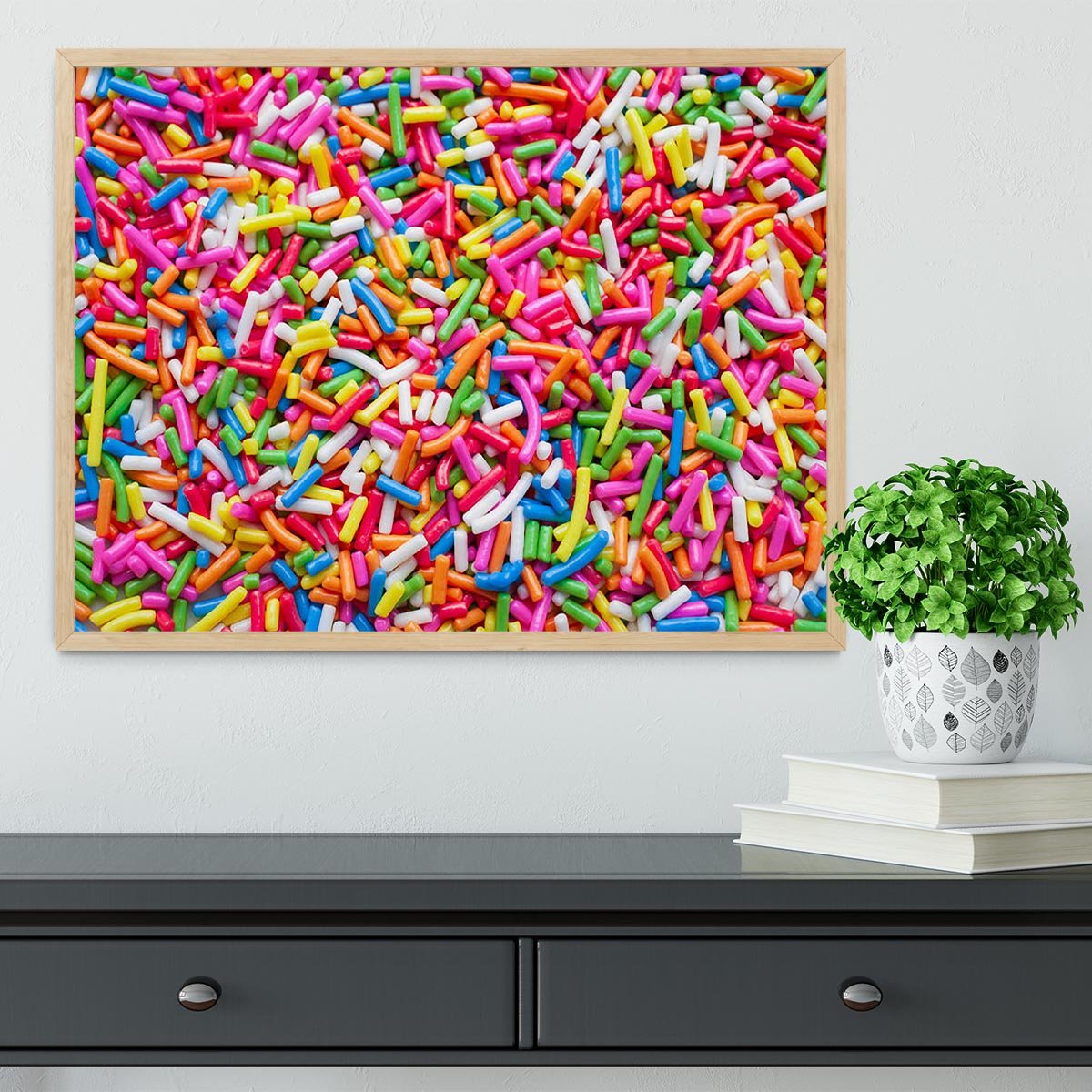 Sugar sprinkle dots Framed Print - Canvas Art Rocks - 4