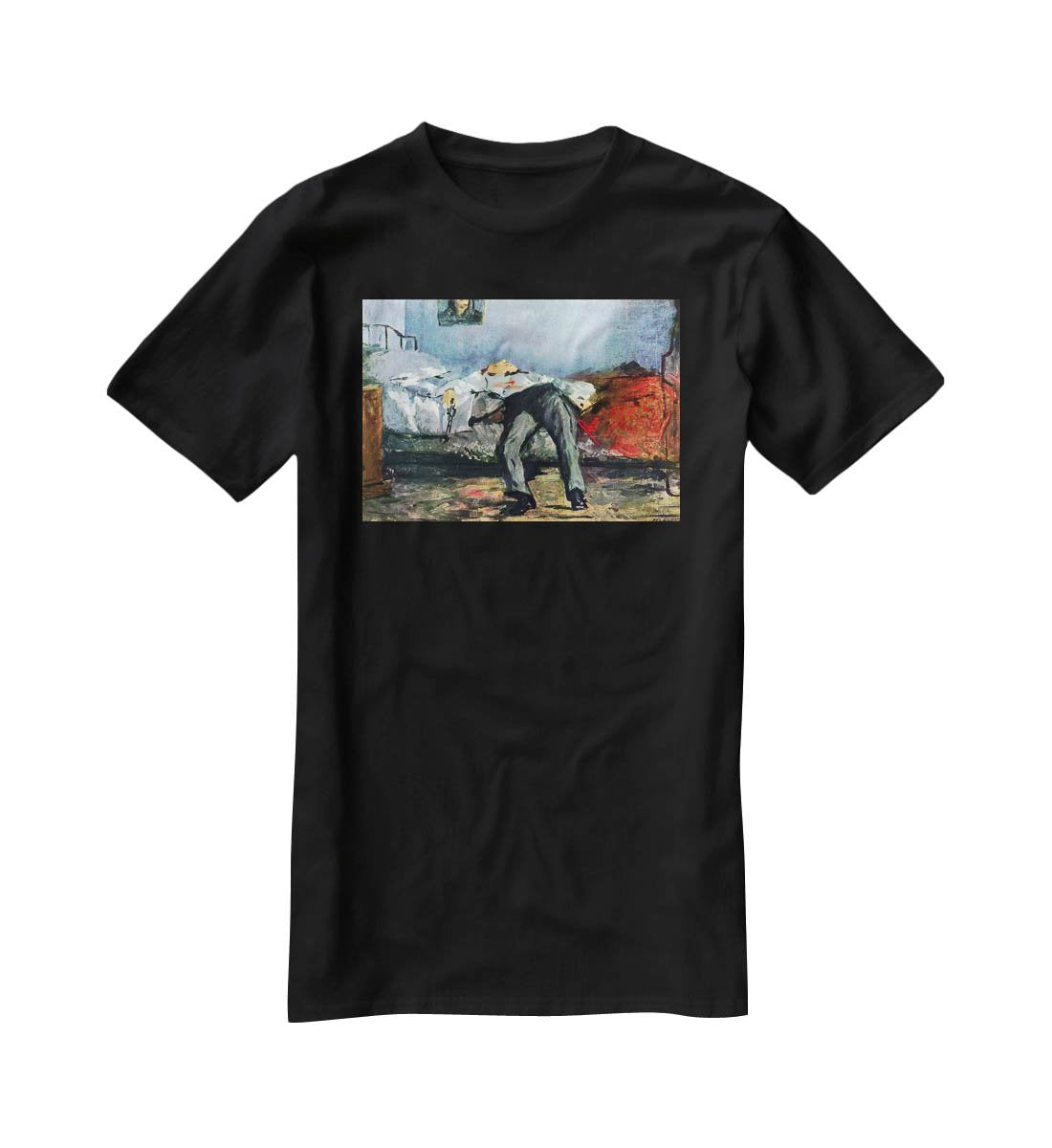 Suicide by Manet T-Shirt - Canvas Art Rocks - 1