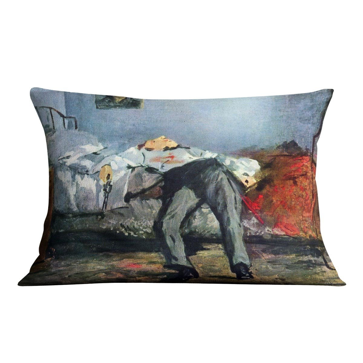 Suicide by Manet Throw Pillow