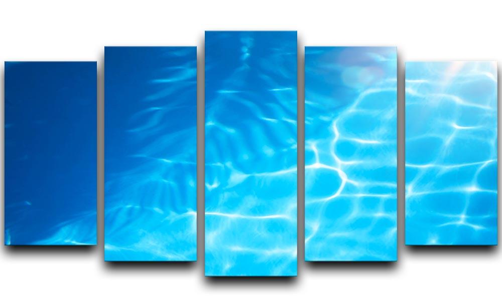 Summer beach background 5 Split Panel Canvas - Canvas Art Rocks - 1