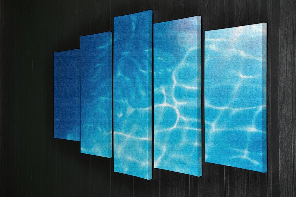 Summer beach background 5 Split Panel Canvas - Canvas Art Rocks - 2
