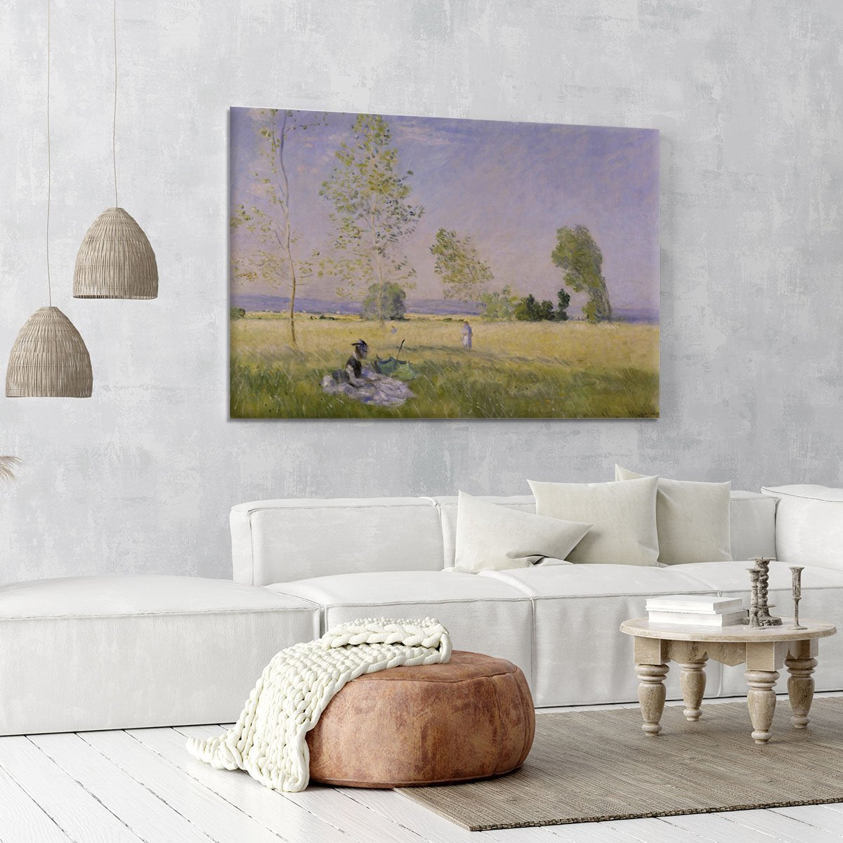 Summer by Monet Canvas Print or Poster