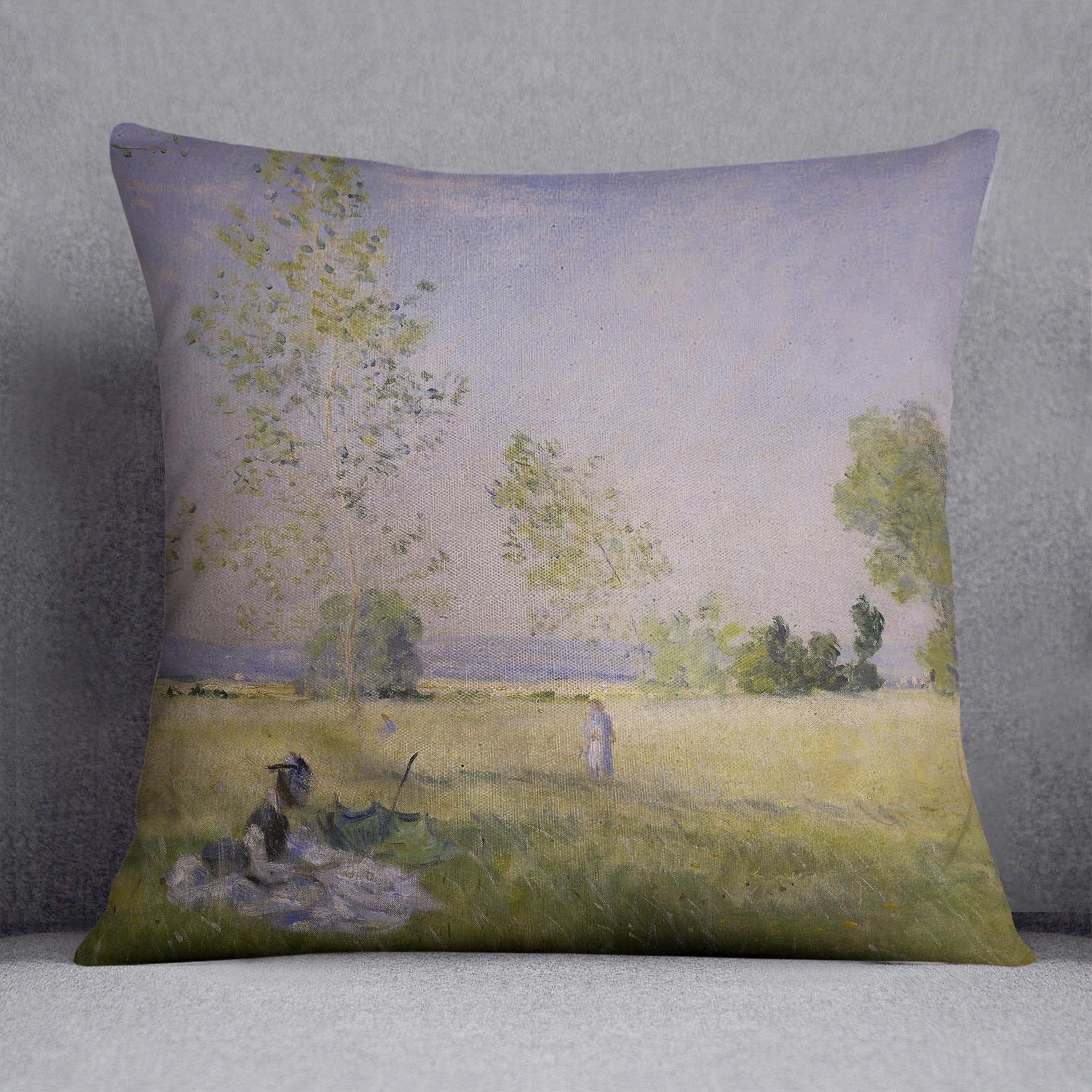 Summer by Monet Throw Pillow