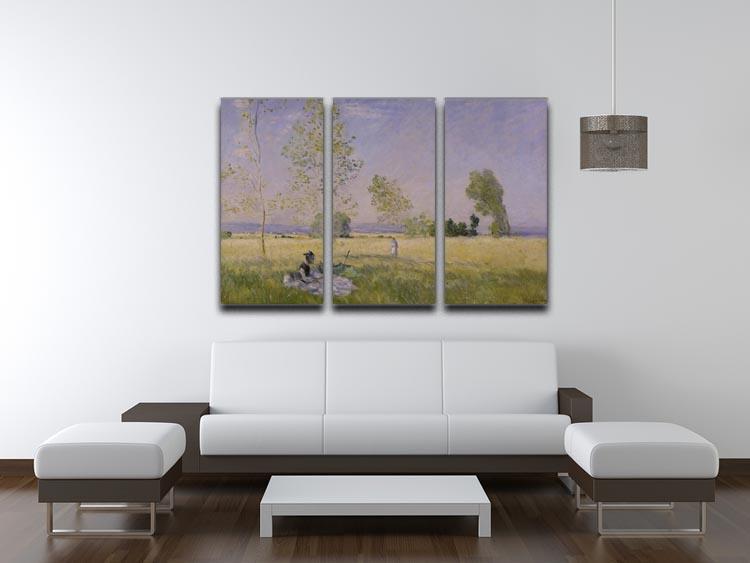 Summer by Monet Split Panel Canvas Print - Canvas Art Rocks - 4
