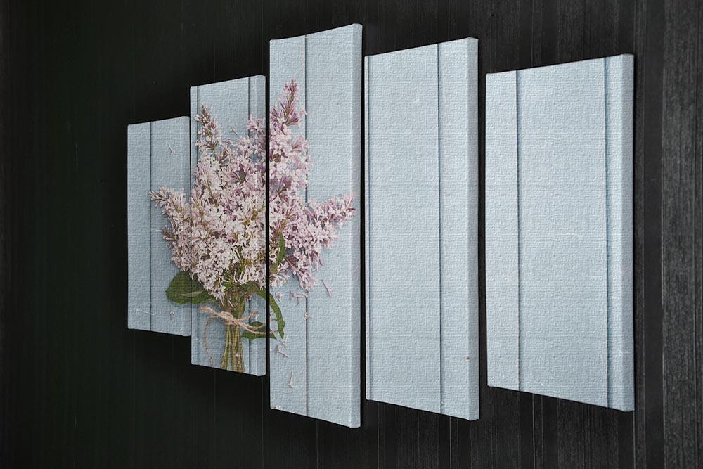 Summer gentle bouquet of lilac flowers 5 Split Panel Canvas  - Canvas Art Rocks - 2