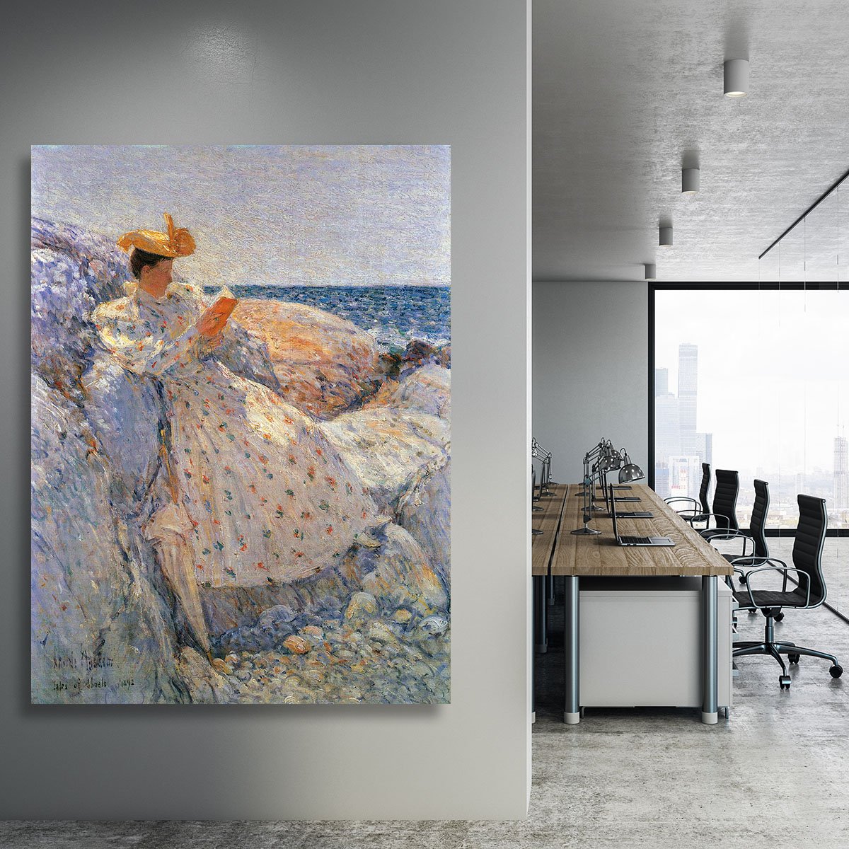 Summer sunlight by Hassam Canvas Print or Poster