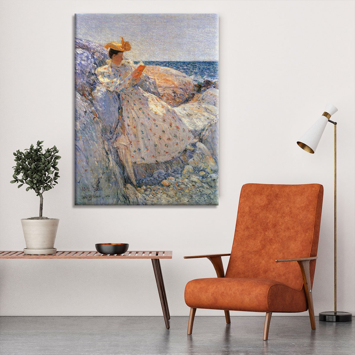 Summer sunlight by Hassam Canvas Print or Poster