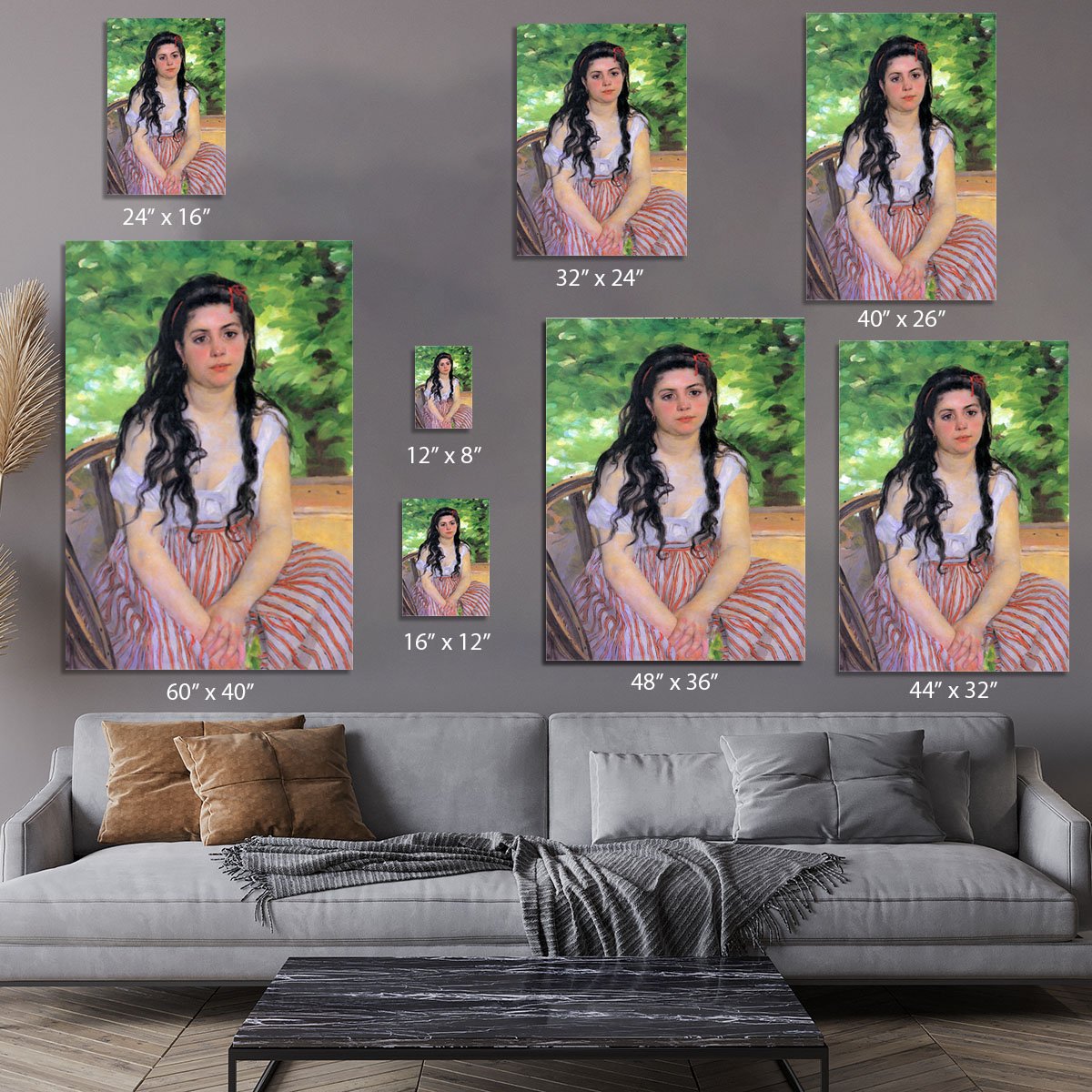 Summertime study by Renoir Canvas Print or Poster