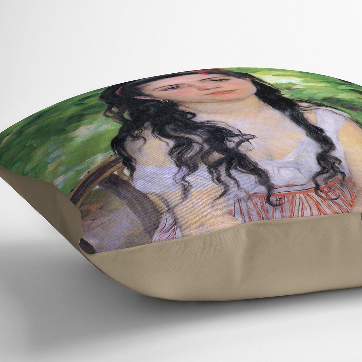 Summertime study by Renoir Throw Pillow
