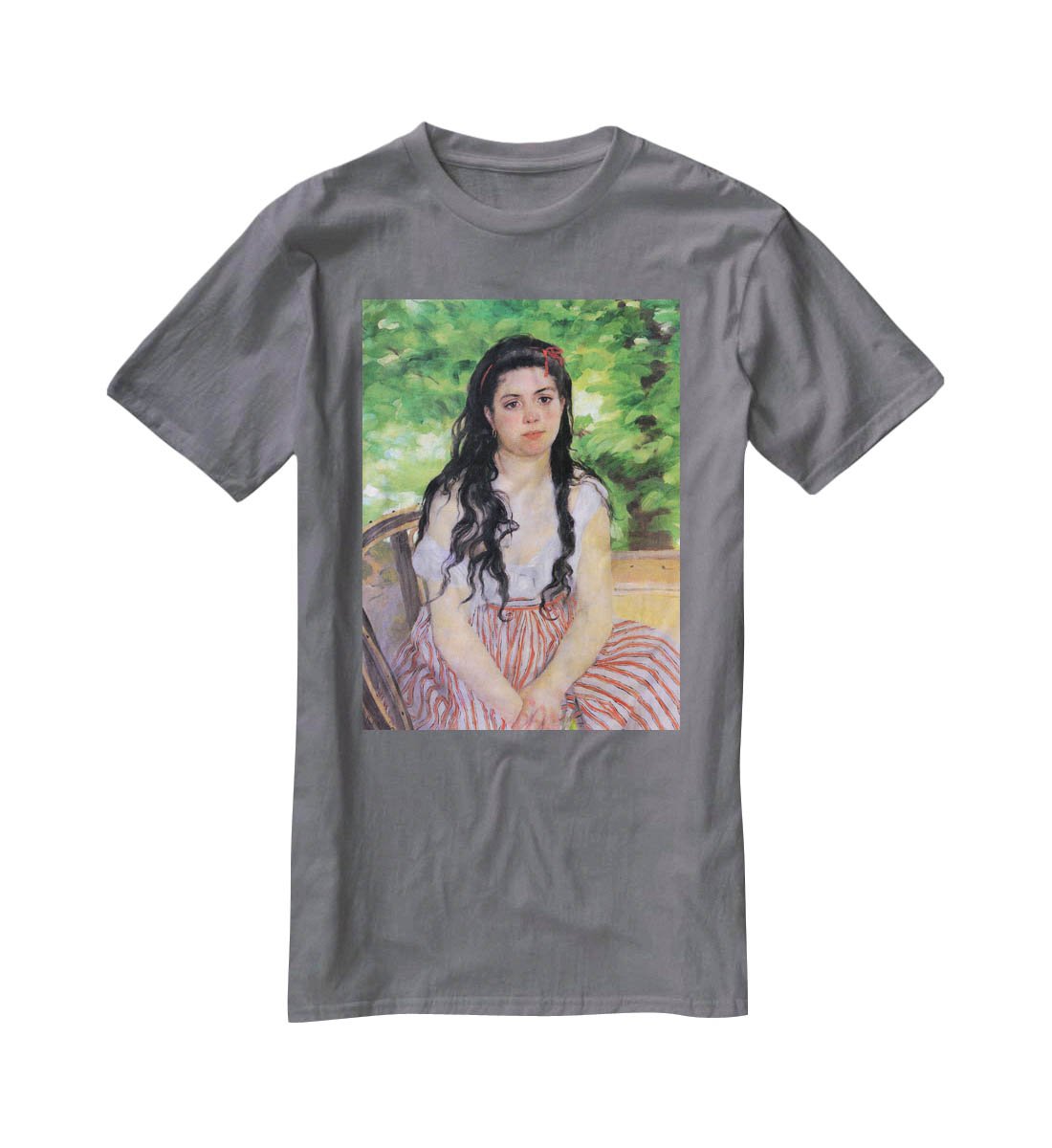 Summertime study by Renoir T-Shirt - Canvas Art Rocks - 3