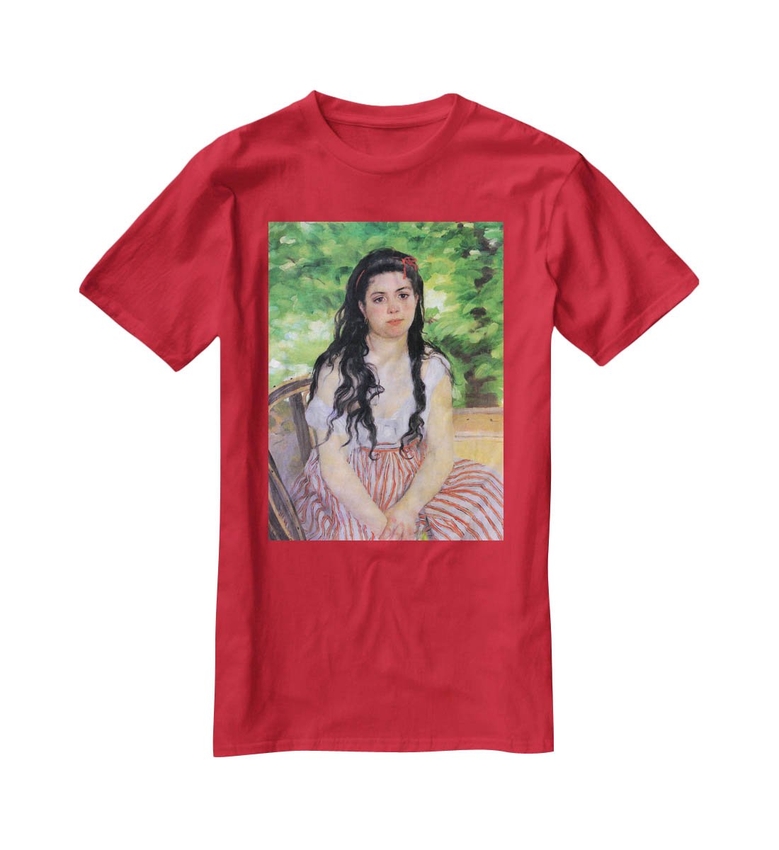 Summertime study by Renoir T-Shirt - Canvas Art Rocks - 4