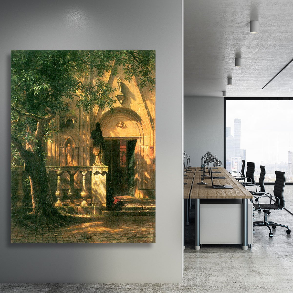 Sunlight and Shadow 2 by Bierstadt Canvas Print or Poster