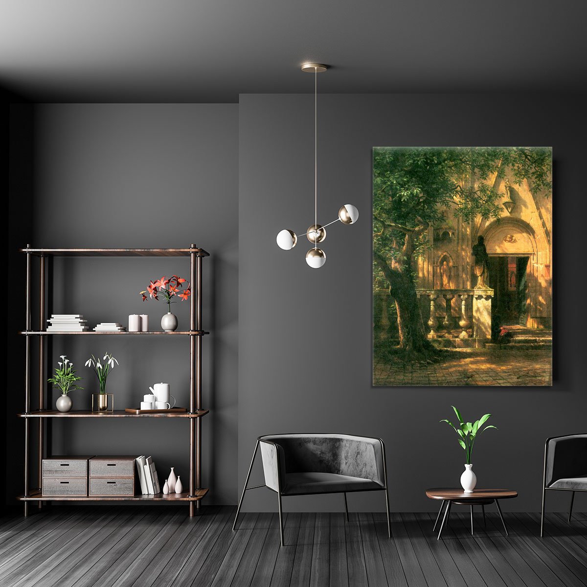 Sunlight and Shadow 2 by Bierstadt Canvas Print or Poster