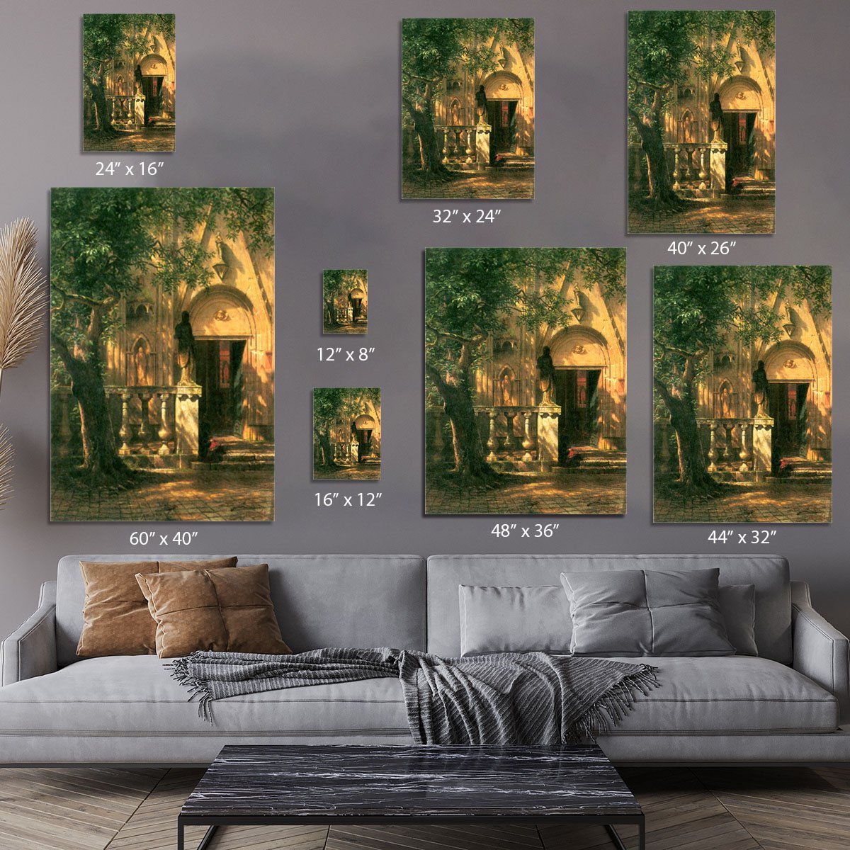 Sunlight and Shadow 2 by Bierstadt Canvas Print or Poster