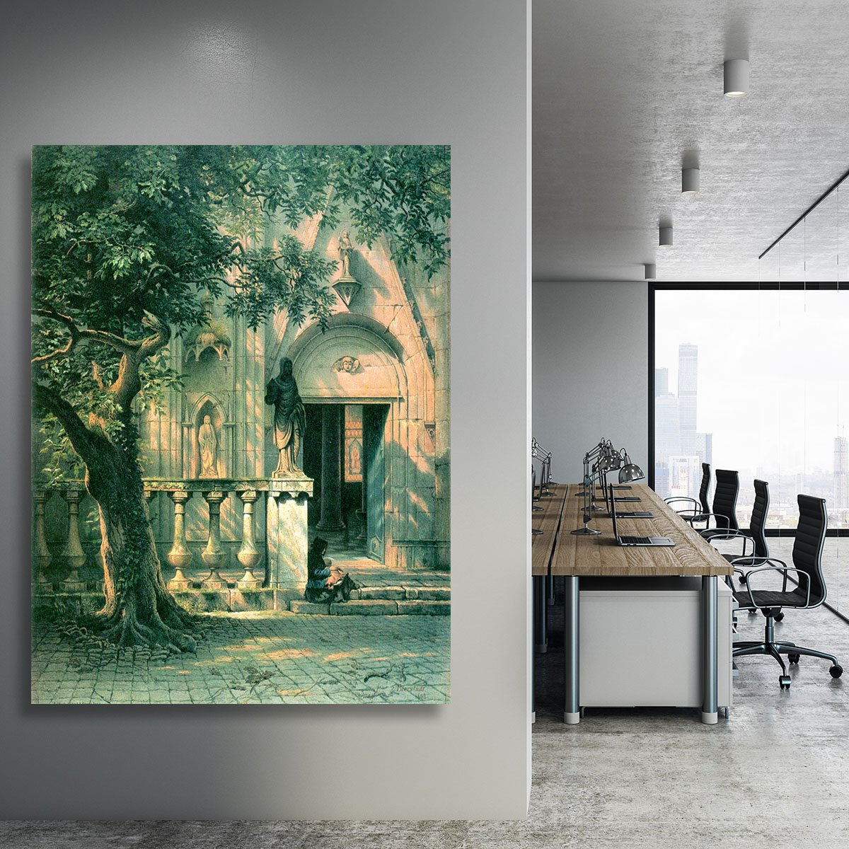 Sunlight and Shadow by Bierstadt Canvas Print or Poster