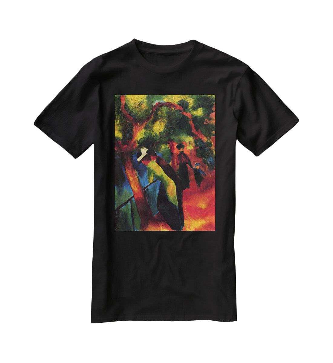 Sunny way by August Macke T-Shirt - Canvas Art Rocks - 1