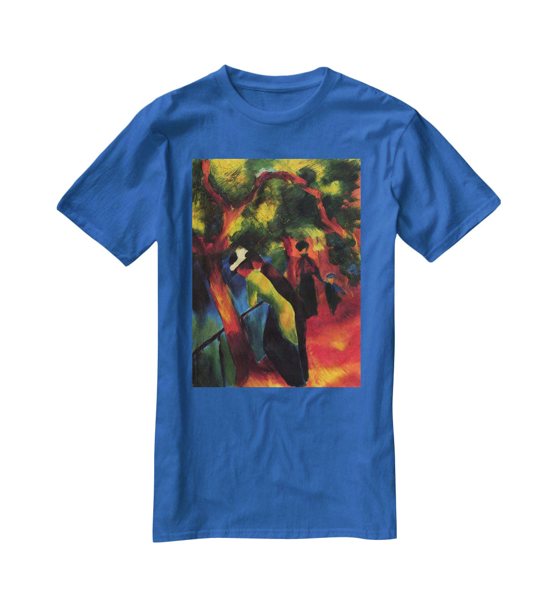 Sunny way by August Macke T-Shirt - Canvas Art Rocks - 2