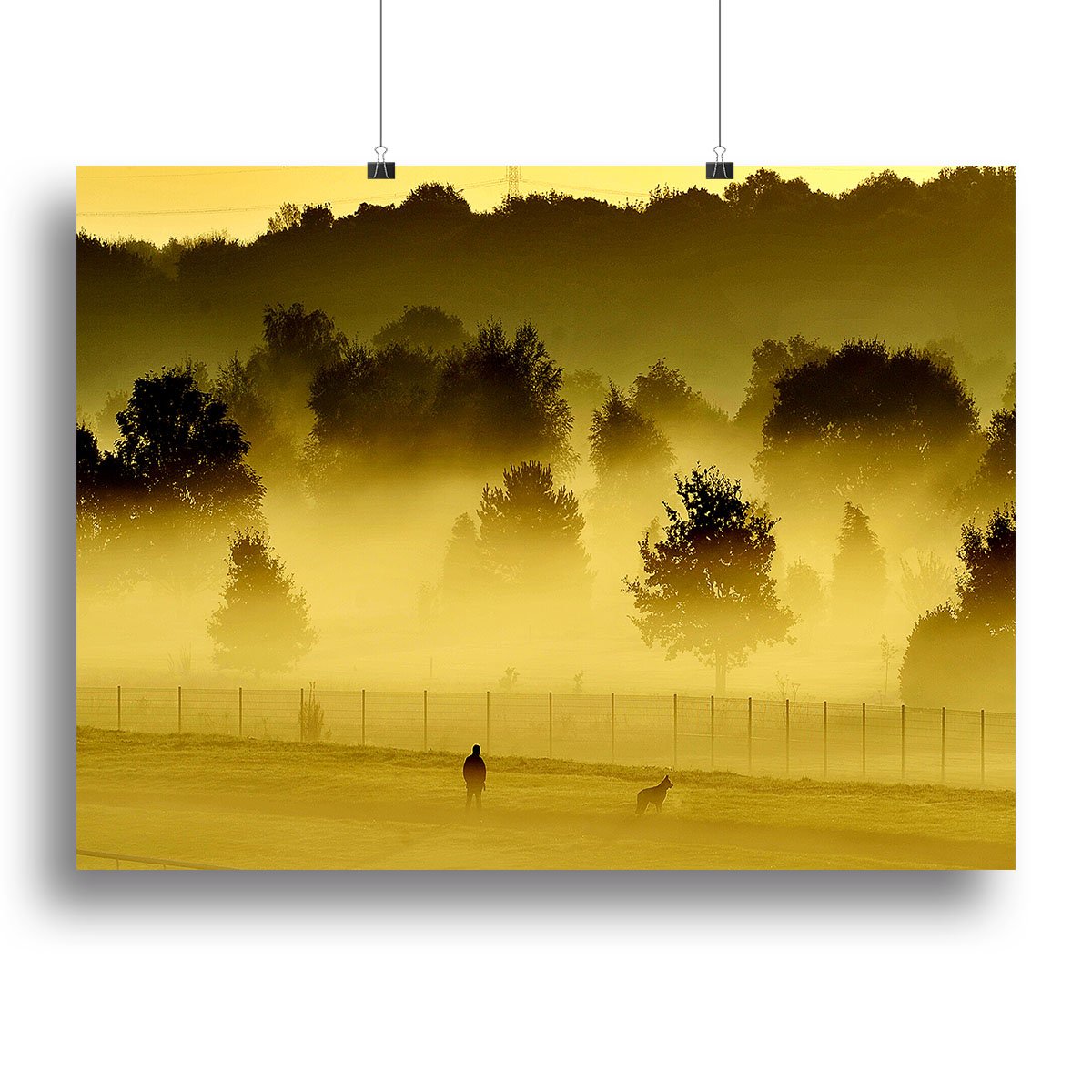 Sunrise and Mist Canvas Print or Poster